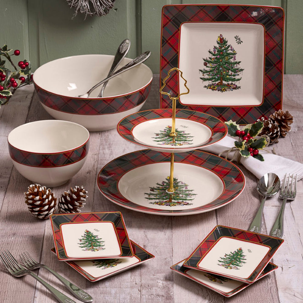 Spode Christmas Tree Tartan 10