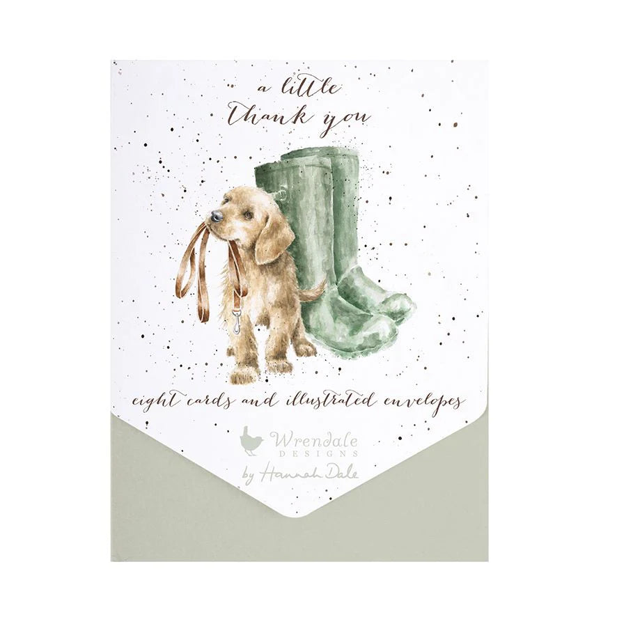 Wrendale Gifts - 'A little Thank You' Dog Notelet Set