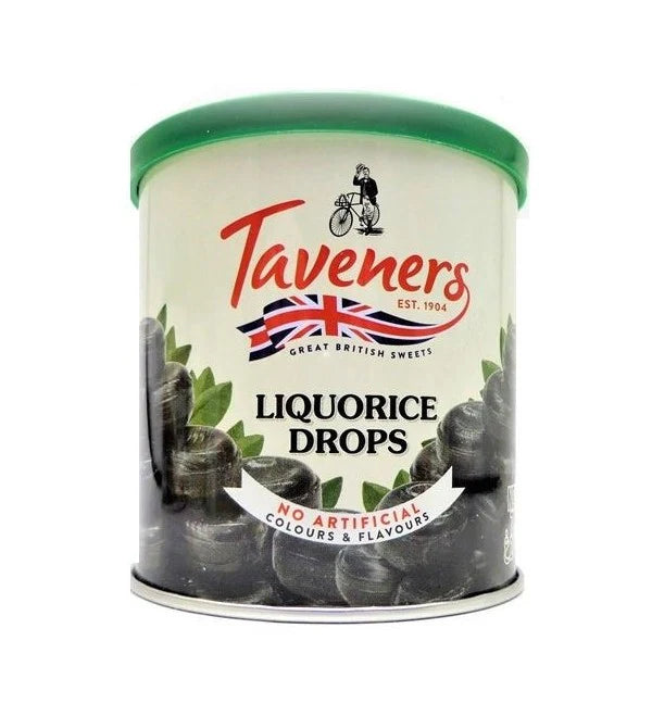 Taveners Liquorice Drops 200g