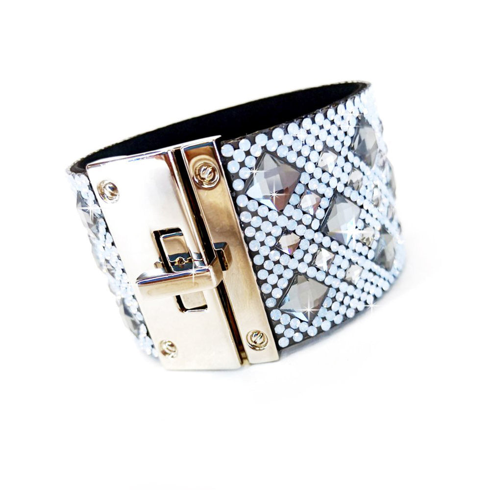 Royal Ice Mystique Opal Diamond Crystal Cuff