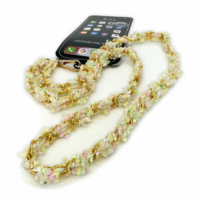 Lux Long Phone Cream Lanyard by Jacqueline Kent