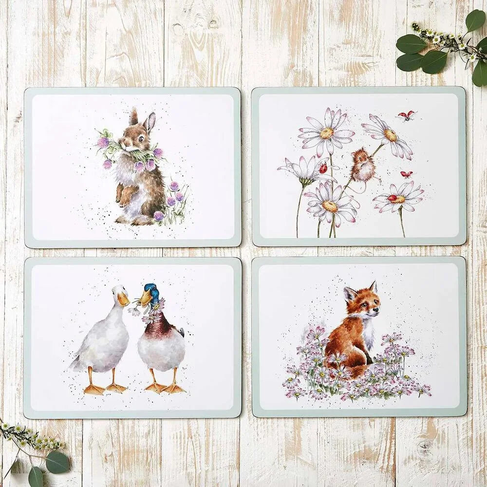 Wrendale Pimpernel 'Wild Flowers' Placemats Luncheon (Set of 4)