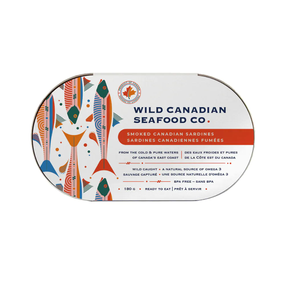 Wild Canadian Seafood Co. Smoked Canadian Sardines - 180 g