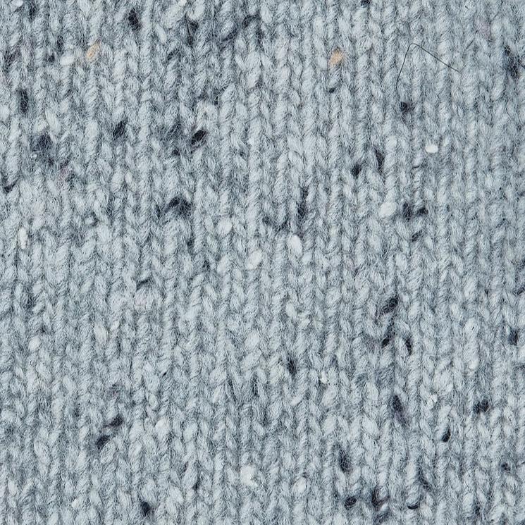 Aran Wool Mens Belleek Troyer Sweater - Grey