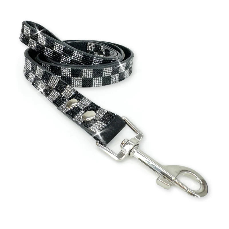 Checkmate Dog Leash Diamonds in the Ruff by Jacqueline Kent