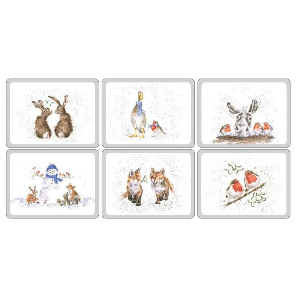 Wrendale Pimpernel Christmas Luncheon Placemats Set of 6