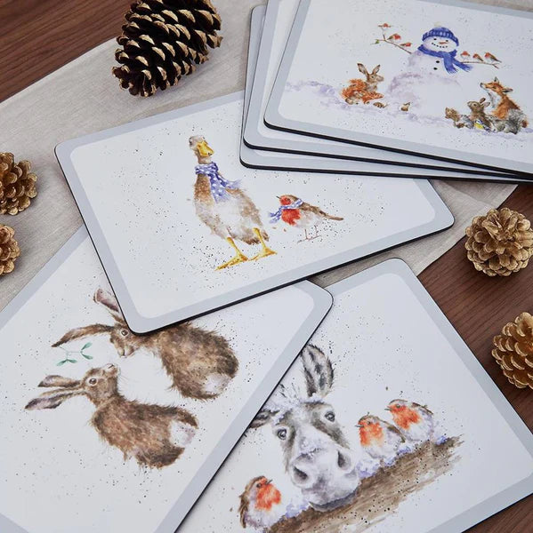 Wrendale Pimpernel Christmas Luncheon Placemats Set of 6