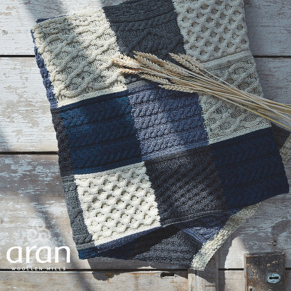 Aran Wool Intarsia Throw