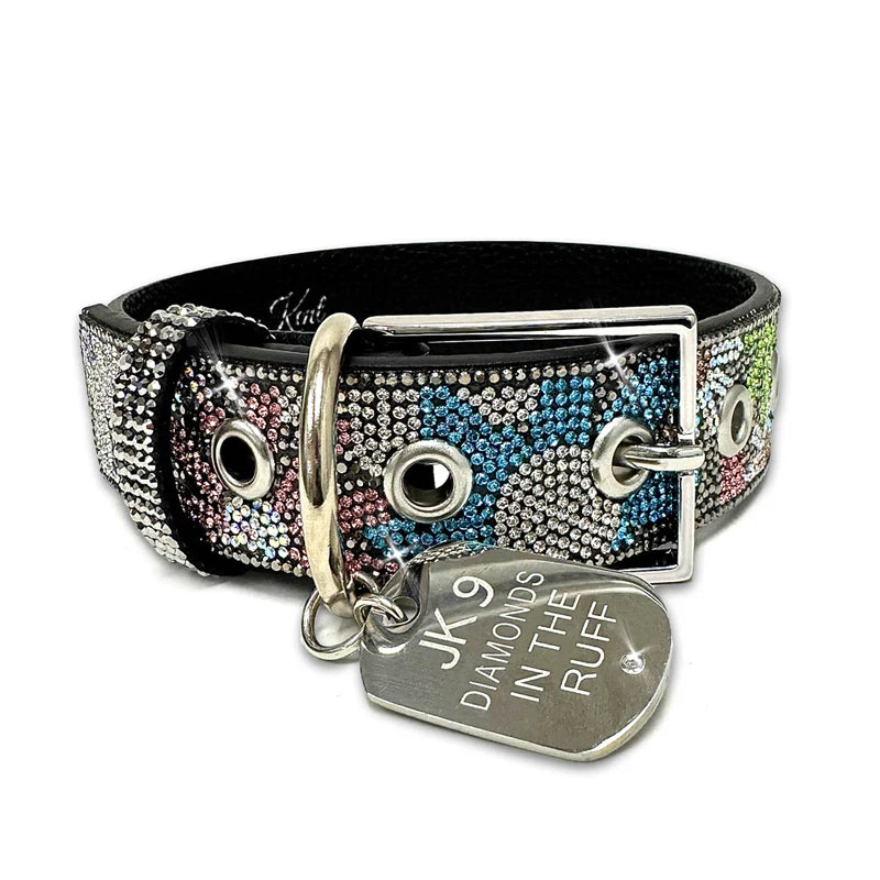 Medium Flower Power Dog Collar Diamonds in the Ruff by Jacqueline Kent