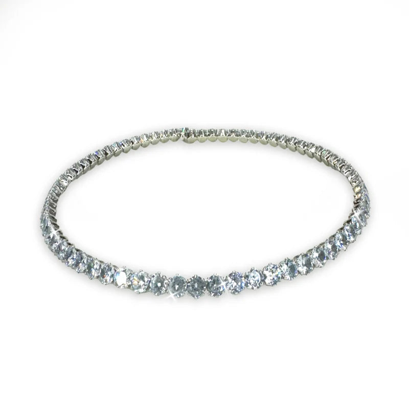 White Crystal Choker Necklace by Jacqueline Kent