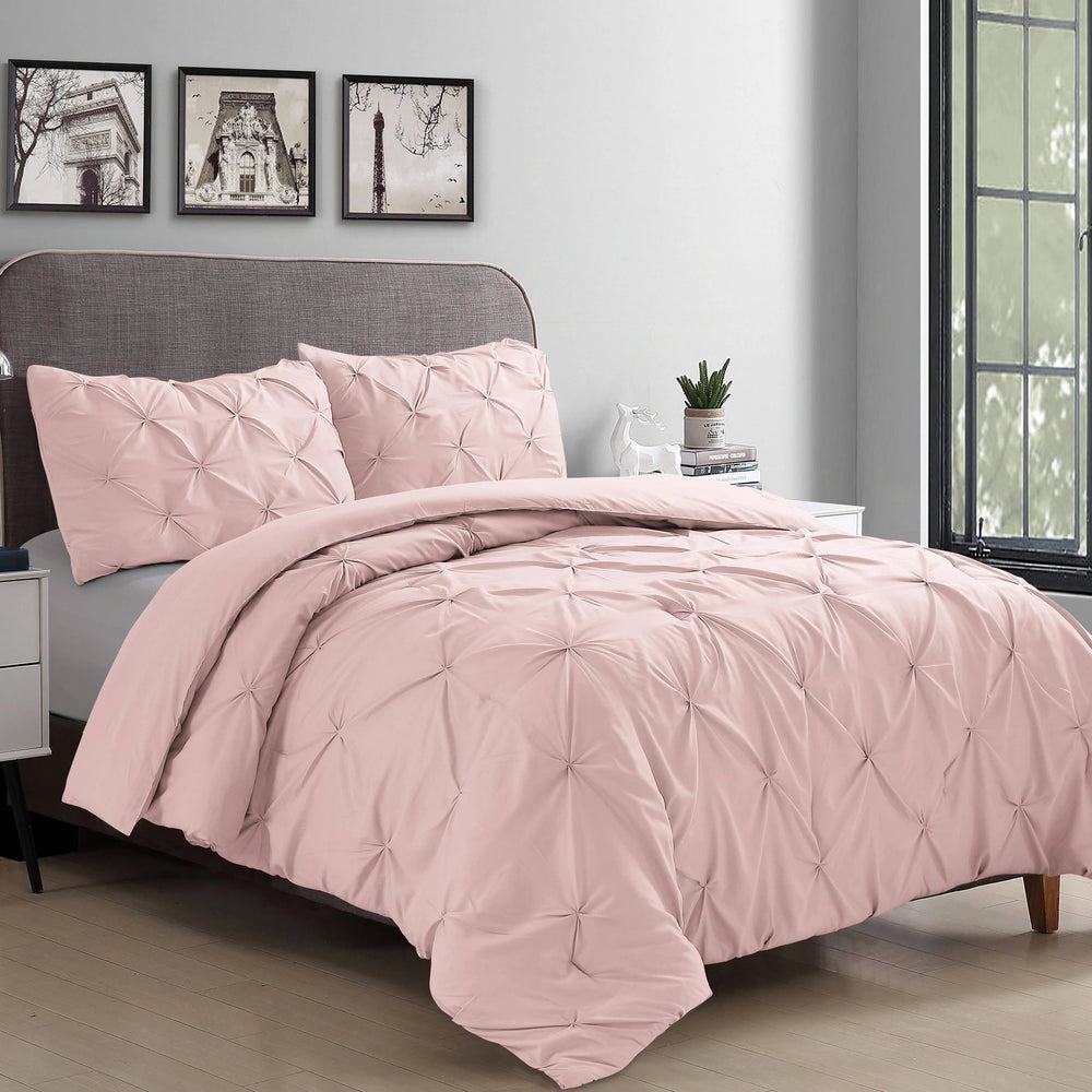 Pinktuck 3 Piece Comforter Set - Blush