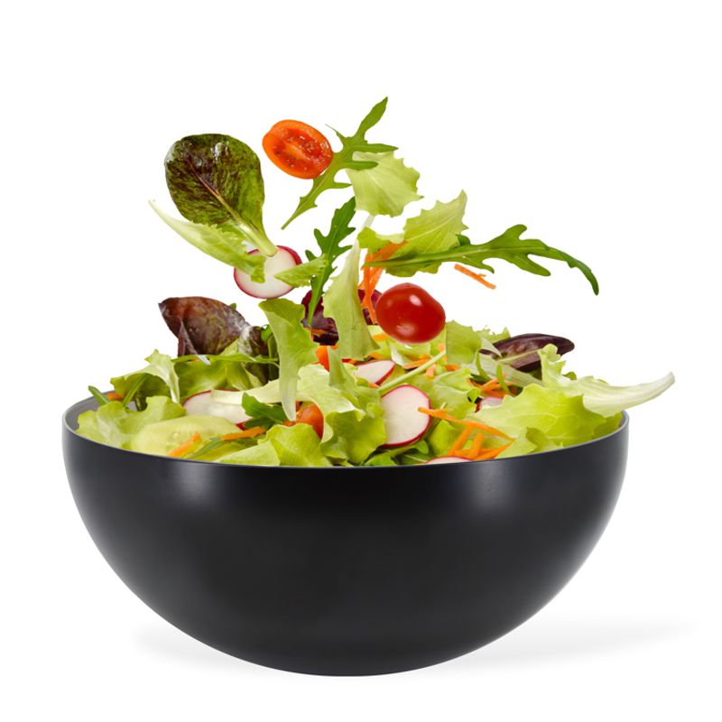 Natural Living Black Salad Bowl