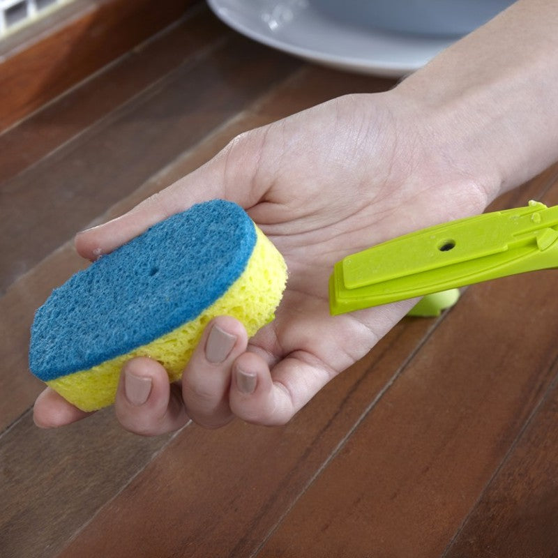 Full Circle Suds Up Soap-Dispensing Dish Brush - Green