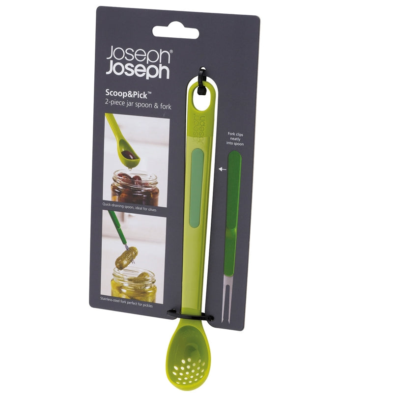 Joseph Joseph Scoop & Pick Jar Spoon & Fork
