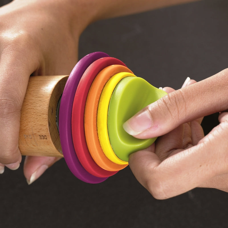 Joseph Joseph Adjustable Rolling Pin- Multicolored Discs
