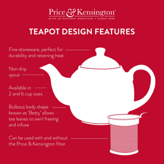 Price and Kensington Teapot-Mustard Brights 2 cup (0056781)