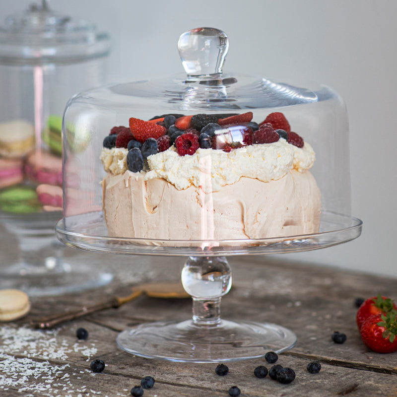 Natural Living Cake Stand & Cover