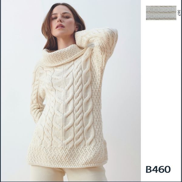 Aran Wool Super Soft Vented Sweater Raspberry (B460 432) – Rob McIntosh