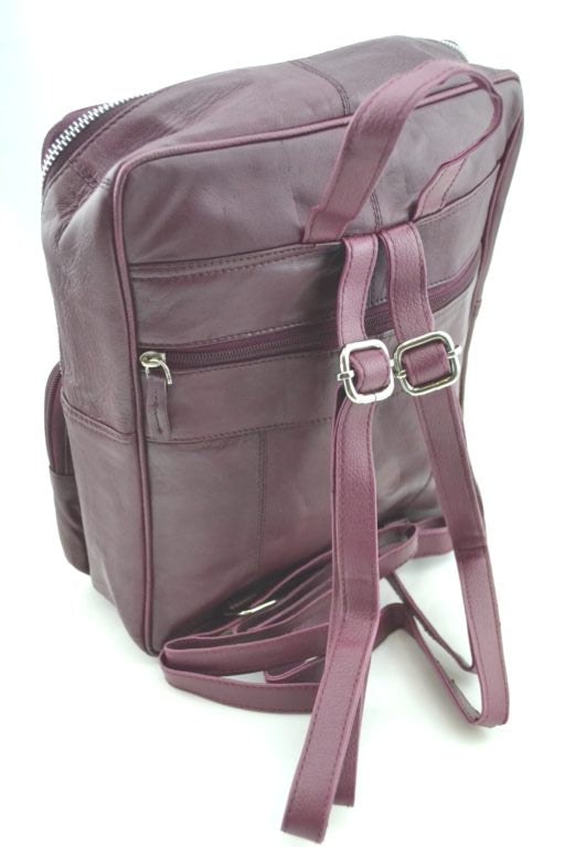 100% Indian Soft Leather Cherry Back Pack (BG-02)
