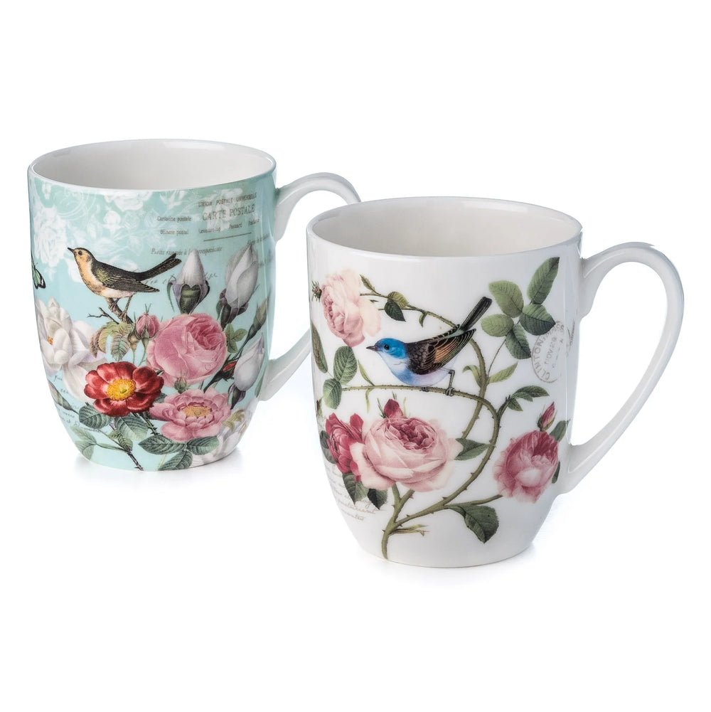 Bird Garden Mug Pair