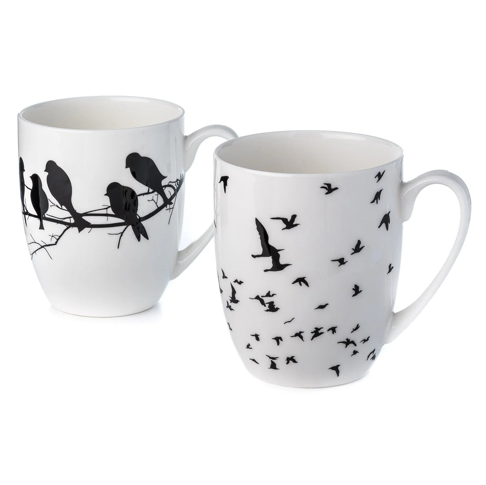 Bird Silhouette Mug Pair