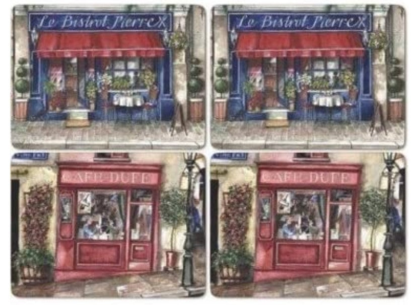 PIMPERNEL PLACEMATS SET OF 4 CAFE DE PARIS