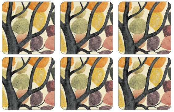 Pimpernel Dancing Branches Coasters set of 6