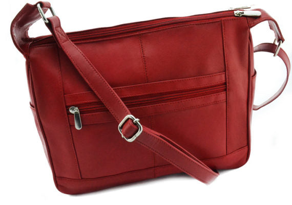 100% Indian Leather Red Handbag (S-506)