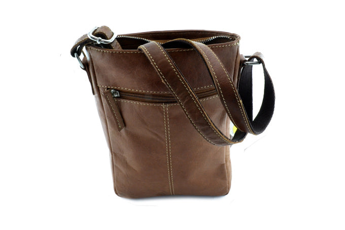 100% Indian Leather Brown Messenger Bag (S-1576)
