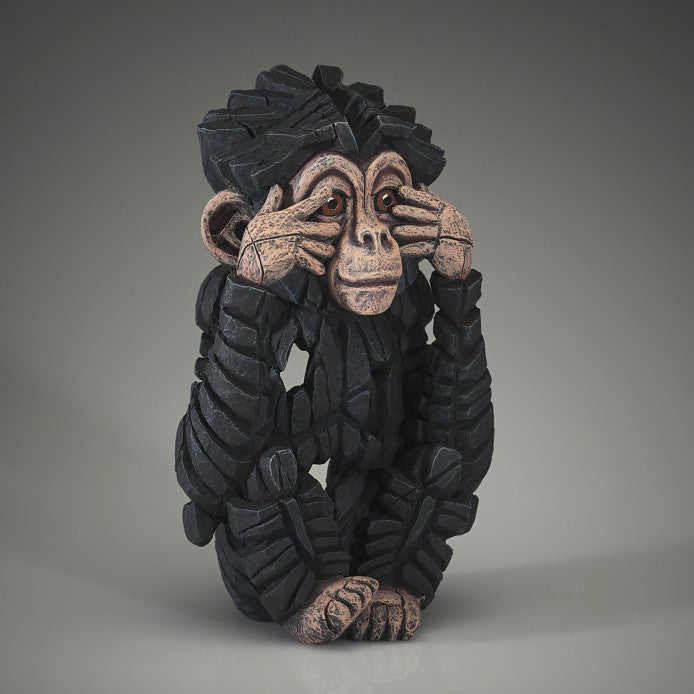 Edge Sculpture Baby Chimp "See no Evil" Figure