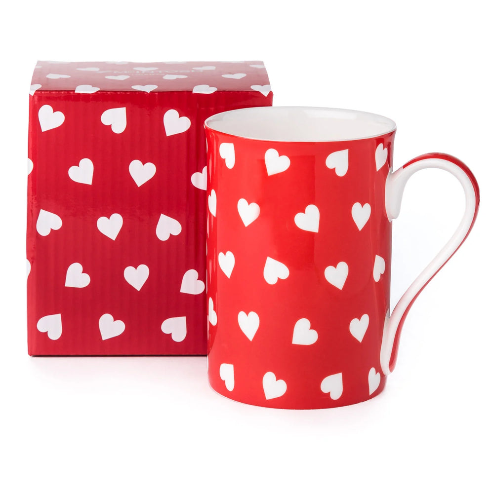 Hearts on Red Classico Mug