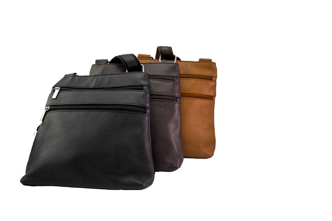 100% Indian Soft Leather Brown Messenger Bag (S-1025)