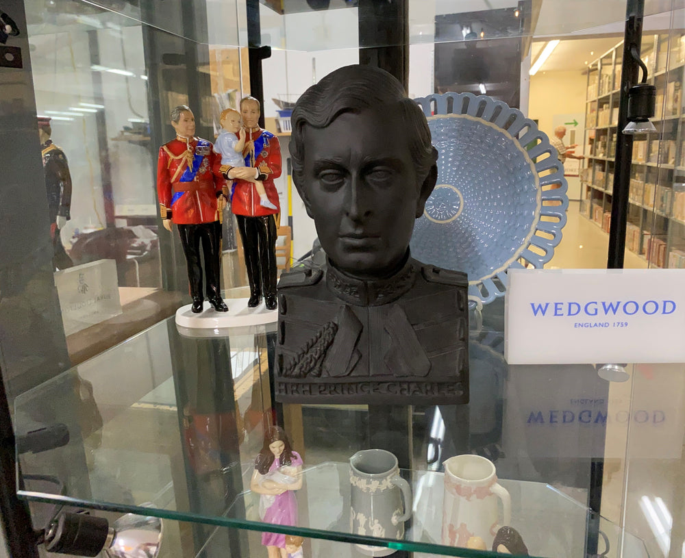 Prince Charles-Wedgwood Limited Edition Black Basalt Bust