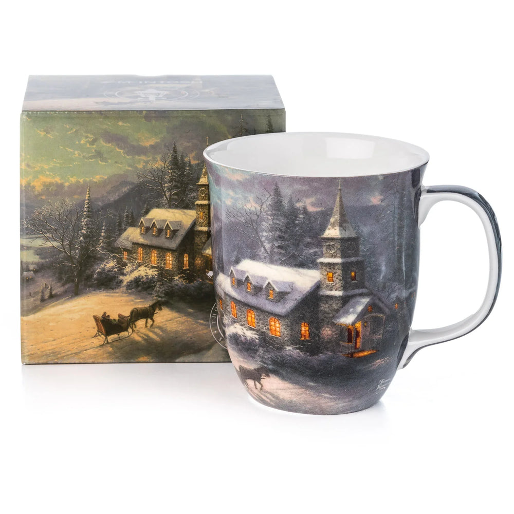 Kinkade Evening Sleigh Ride Java Mug
