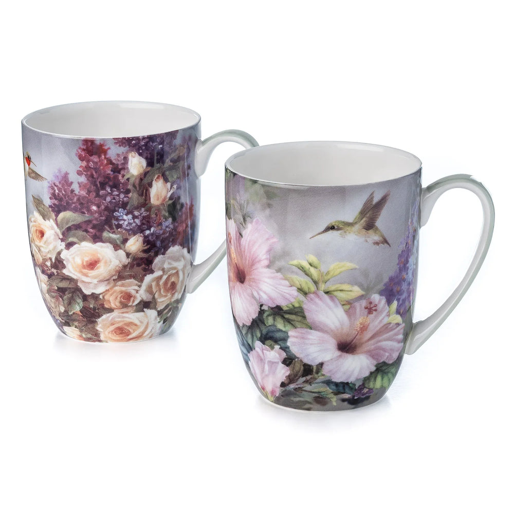 Lena Liu Hummingbirds Mug Pair