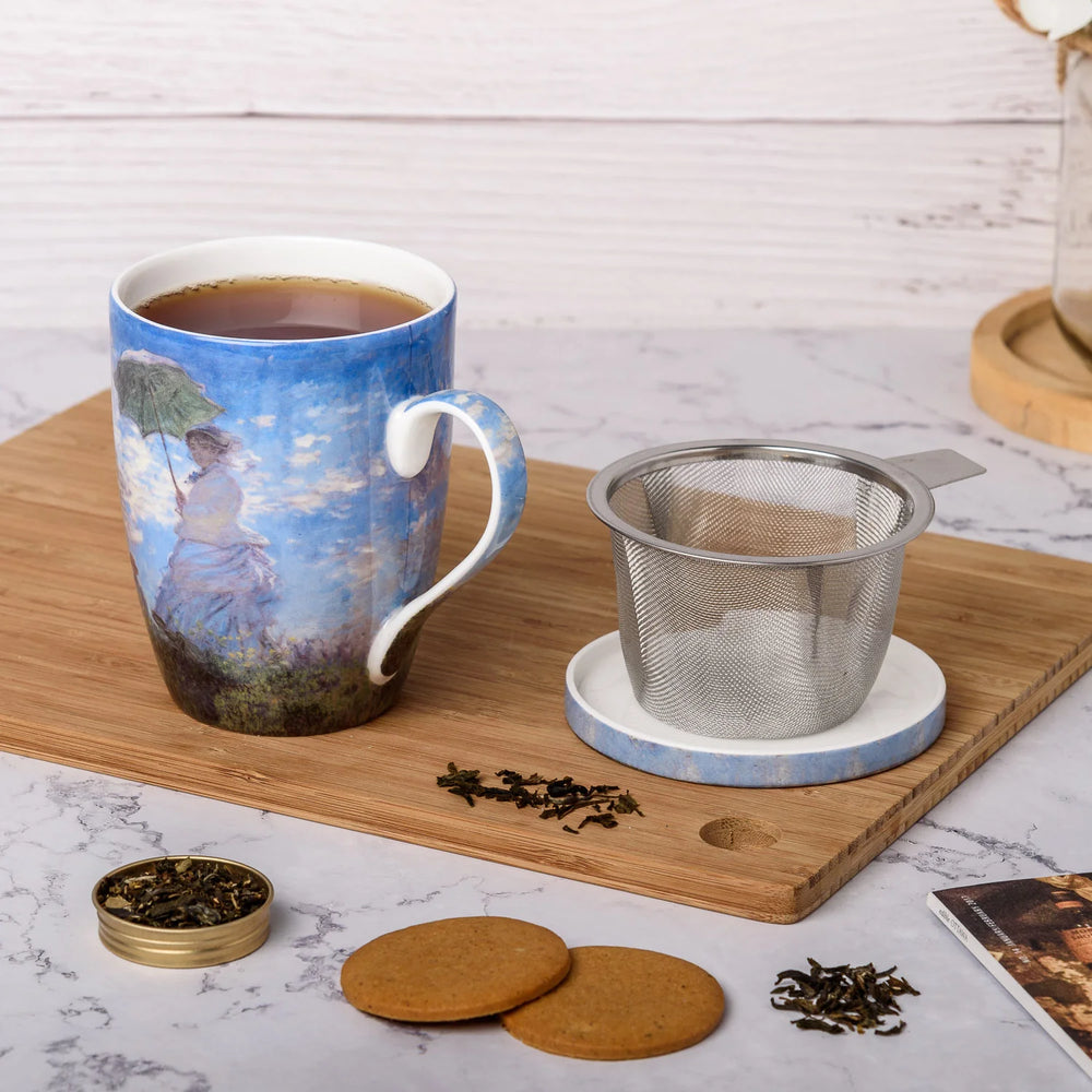 Monet Woman with a Parasol Tea Mug