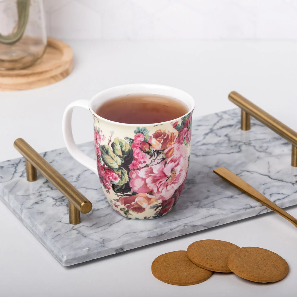 Pretty Chintzy Rose Bouquet Java Mug