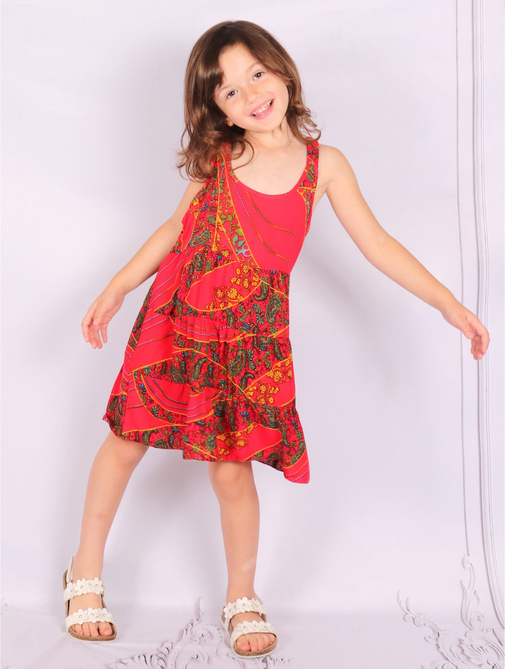 SHEIN Little Girl's Grand Party Retro Romantic Dress | SHEIN USA