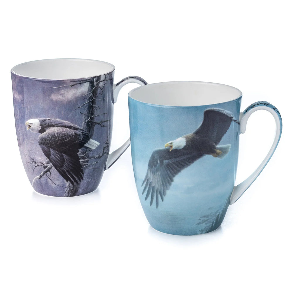 Robert Bateman Eagles Mug Pair