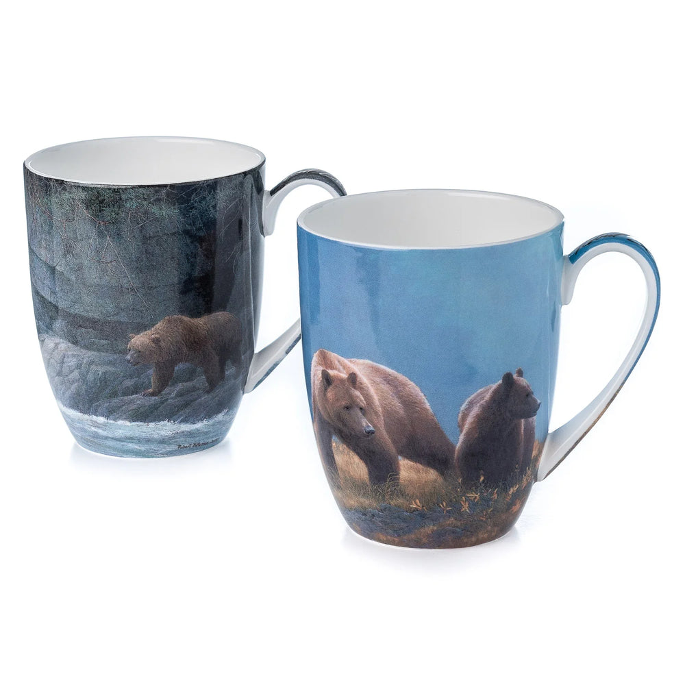 Robert Bateman Grizzlies Mug Pair