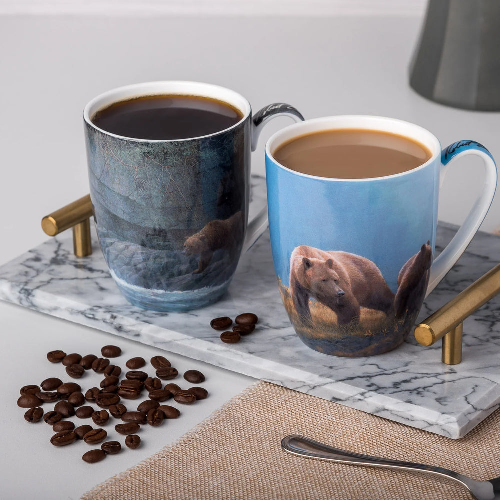 Robert Bateman Grizzlies Mug Pair