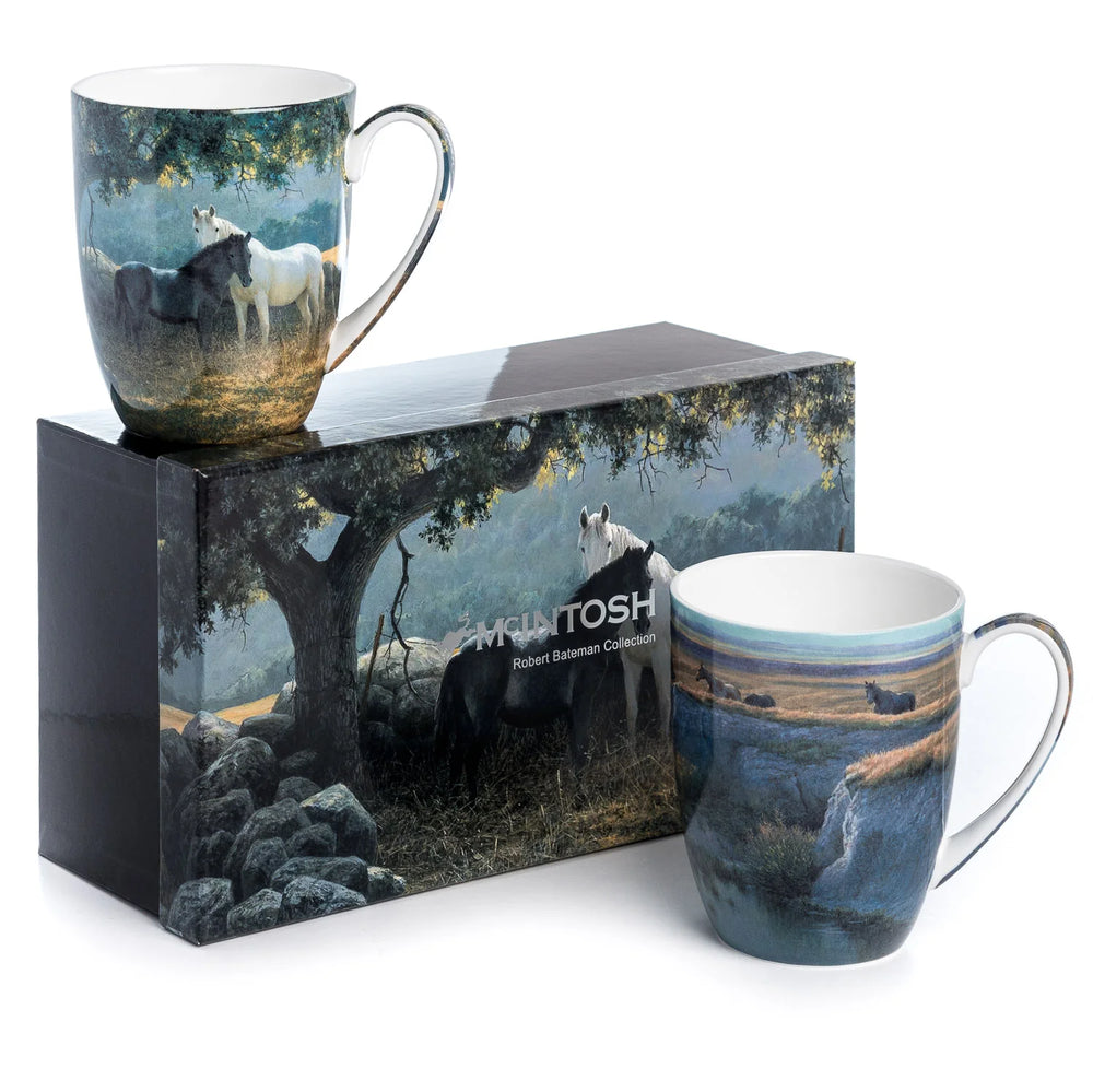 Robert Bateman Horses Mug Pair