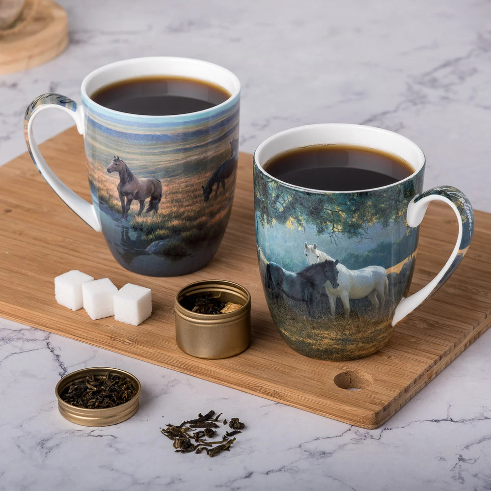 Robert Bateman Horses Mug Pair