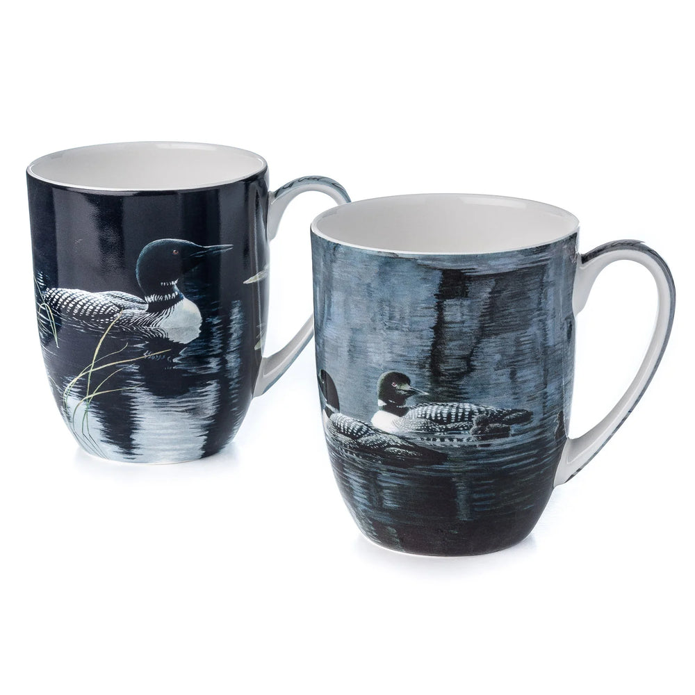 Robert Bateman Loons Mug Pair