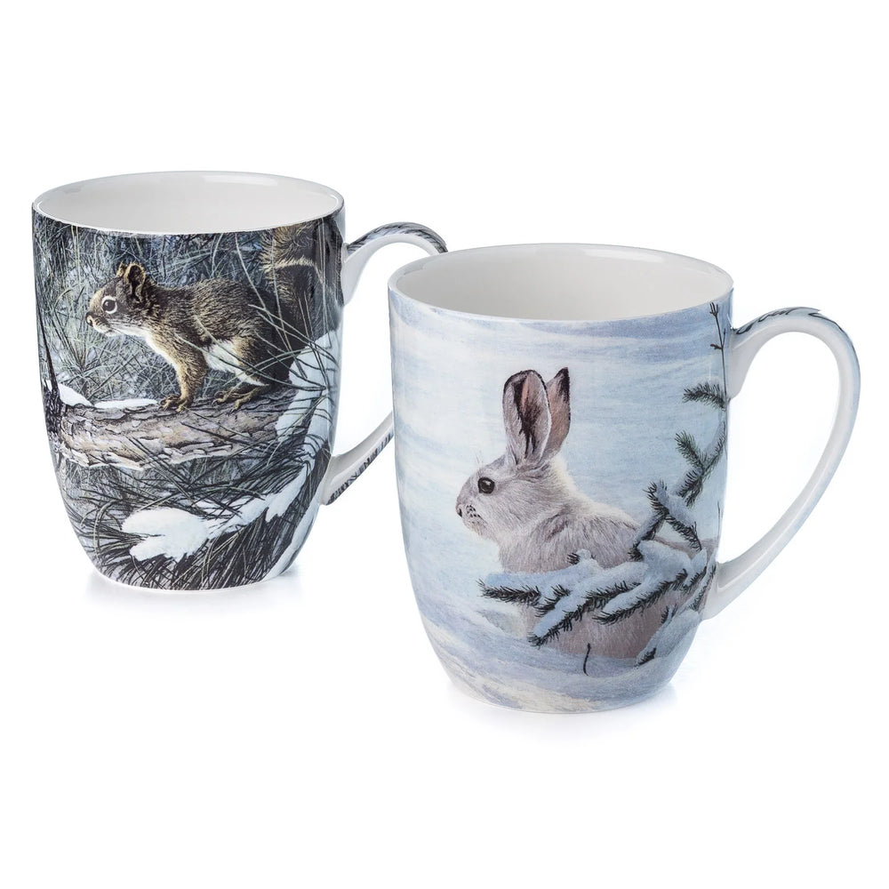 Robert Bateman Woodland Animals Mug Pair