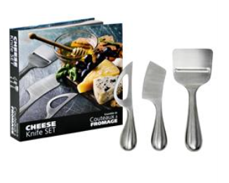 Natural Living 3-Piece Cheese Knife Set