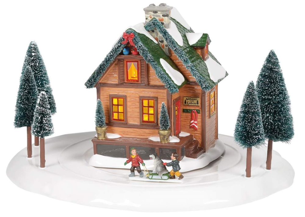 Christmas Villages-Winter Wonderland Cabin
