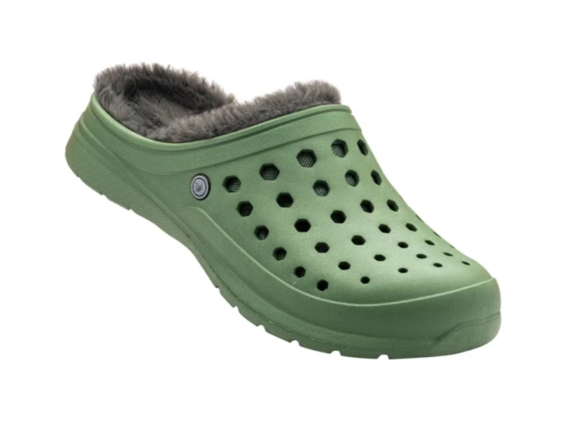 Joybees-Cozy Lined Clog Sage/Charcoal