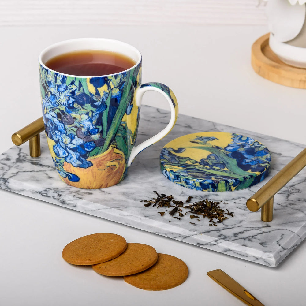 Van Gogh Irises Tea Mug