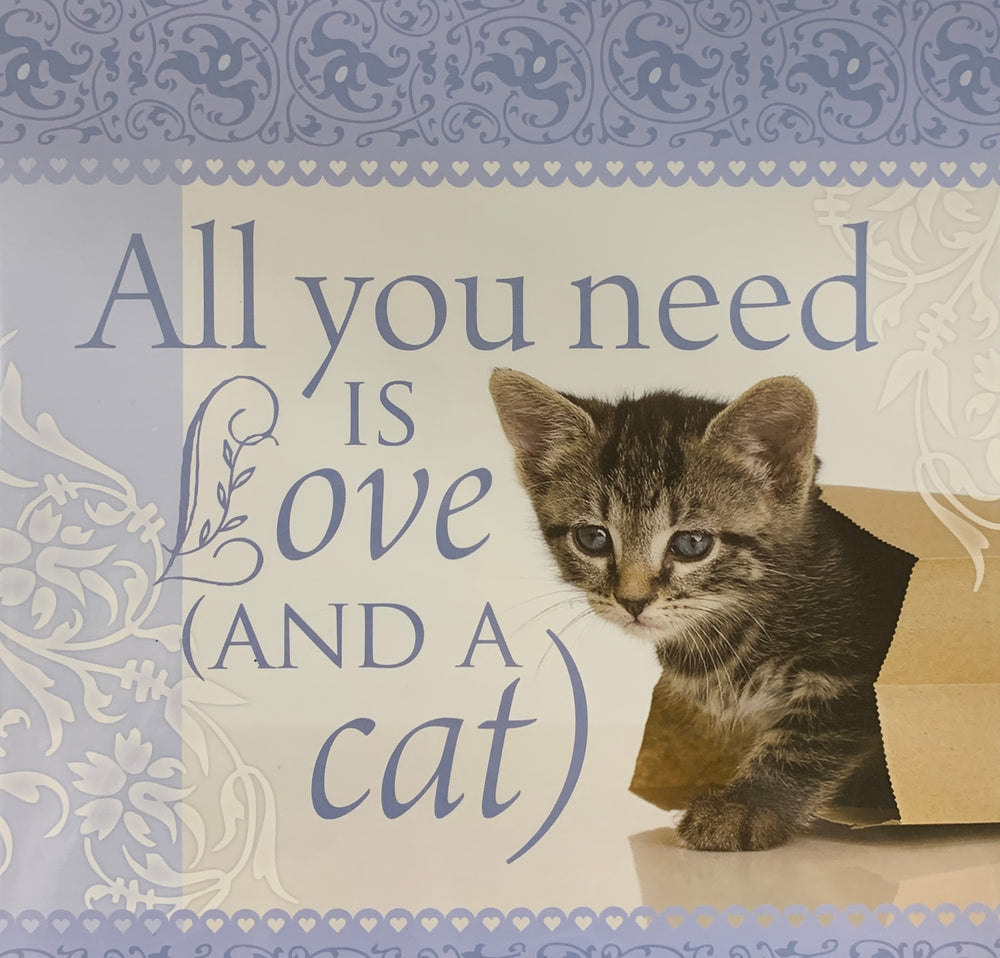 Sentiment Kitchen Towel - All you need is love (and a cat)